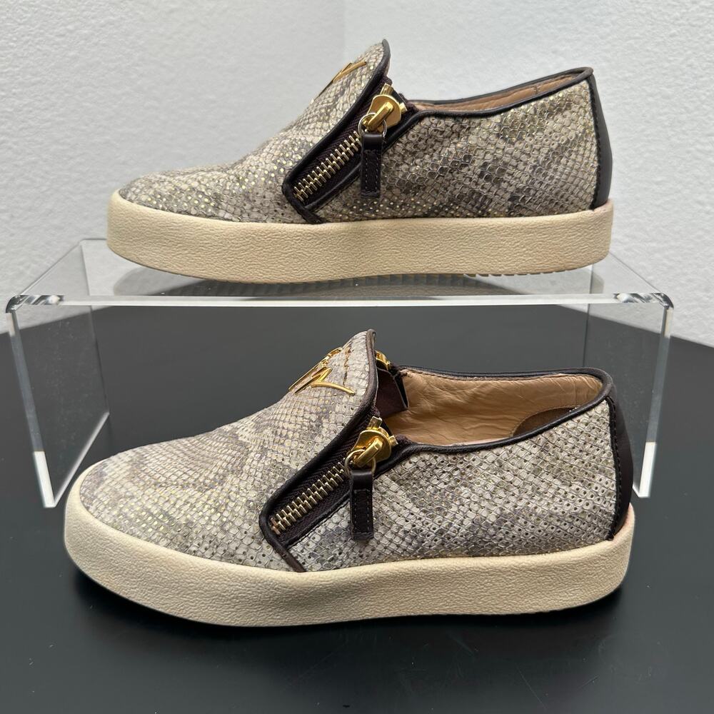 Giuseppe Zanotti Women Devon Python Print Slip On… - image 6